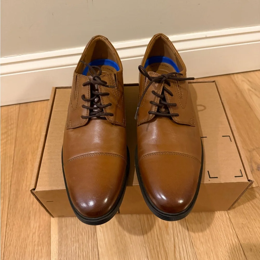 CLARKS men’s Whiddon Cap-Toe Oxfords Shoo